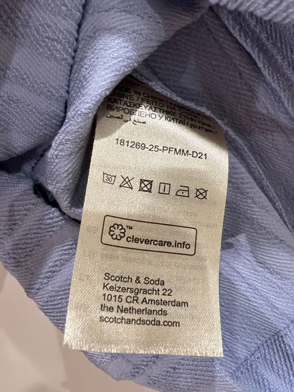 Men’s Scotch and Soda textured stripe pocket short sleeve button down size small - Picture 7 of 8